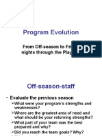 Program Evolution: From Off-Season To Friday Nights Through The Playoffs