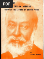 Facets of Modern Ceylon History Through The Letters of Jeronis Pieris