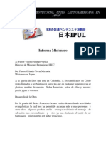 Informe Misionero de Japon - Junio 2010