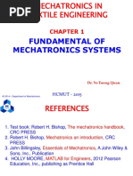 Chapter 1 - Overview of Mechatronics