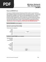 Drastic - Wireless Network Site Survey Form Rev1