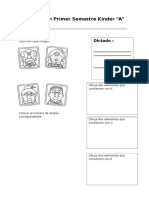 Evaluación Primer Semestre Lenguaje Kinder