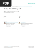 Design of Landfill Daily Cells