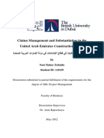 Claims Management and Substantiation in The United Arab Emirates Construction Sector