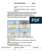 Types of Volcanoes Guided Notes