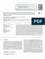 Ecosystem Services Assessment Tool For Agroforestry (ESAT-A) Anapproach To Assess Selected Ecosystem Services Provided by Alleycropping Systems