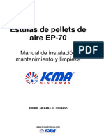 Manual de Instalacion, Mantenimiento y Limpieza Estufa de Pellets de Aire EP-70