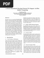 A Novel Distributed Routing Protocol To Support Ad-Hoc Mobile Computing