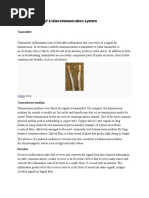 Basic Elements of A Telecommunication System