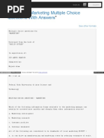Marketing Multiple Choice Questions With Answer