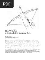 How To Make: A Replica Native American Bow