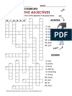 Atg Crossword Comparatives