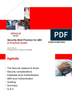 Security Considerations For ORACLE Applications 11i Ebusiness Suite