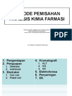 Metode Pemisahan Analisis Kimia Farmasi: I Nyoman Kadjeng Widjaja