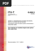 T-REC-G.650.3-200803 Métodos de Prueba de Secciones de Cable de Fibra Monomodo Instaladas PDF