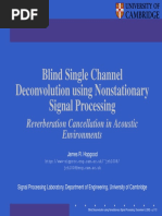 Blind Single Channel Deconvolution Using Nonstationary Signal Processing