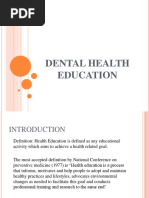 Dental Health Education