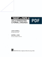 Theory of Finite Automata With A Introduction To Formal Language - Carroll, John