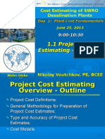 1.1 Proj Cost Esitimating - Overview