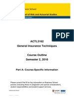 ACTL3162 General Insurance Techniques S22016