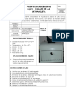 Ficha Tecnica de Equipo Camara de Luz Ultravioleta