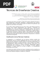 Técnicas de Enseñanza Creativa