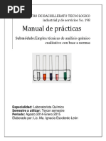 Especialidad Laboratorista Quimico Semes PDF