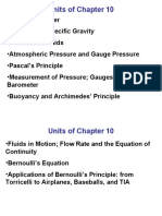 Units of Chapter 10: Barometer