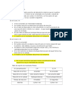 Discusion de Los Resultados de Electrolisis en Una Concentracion de KI