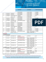 Allen Test Schedule PDF