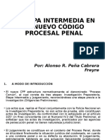 Etapa Intermedia en El Nuevo Codigo Penal