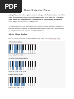 Blues Scales For Piano