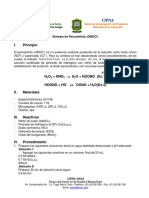 Analisis y Sintesis de Peroxinitrito