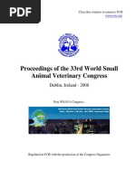 Proceedings of The 33rd World Small Animal Veterinary Congress