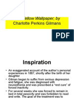 The Yellow Wallpaper, By: Charlotte Perkins Gilmans