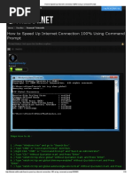 How To Speed Up Internet Connection 100% Using Command Prompt