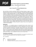 Air Overpressure Prediction Equation For Construction Blasting