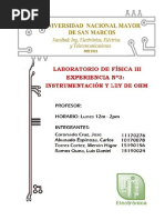 Informe Fisica 3 Ley Ohm