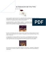 Proceso de Elaboración Del Vino Tinto