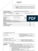 Fisa Disciplinei Valorificare Produselor Agr I 16