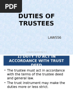 Duties of Trustee