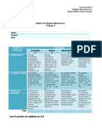 Rúbrica Interrogación Oral Trabajo I