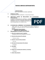 Informe Tecnico Servicio Detransporte