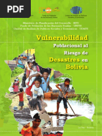 Vulnerabilidad Poblacional Al Riesgo de Desastres en Bolivia