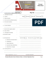 Job Seeker Registration Form