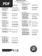 Schedule For Day 12: Thursday, 4 June, 2015 Revised (Court Change)