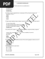 Concrete Technology (MCQ)