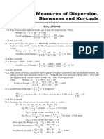 Dispersion, Skewness and Kurtosis