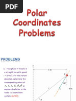 G15 - Dynamics - Curilinear Motion - Polar Coordinates - Problems