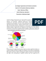 Effect of Climate Change in Agriculture and Livestock Production